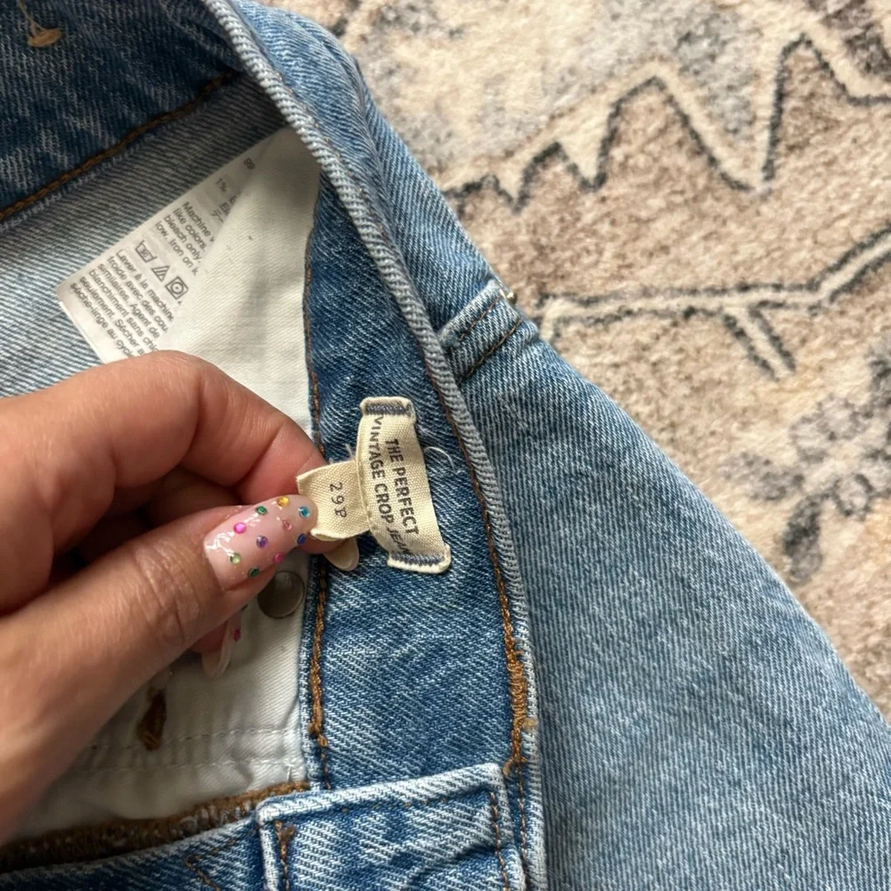Madewell the perfect vintage crop jean in size 29 petite - Picture 4 of 7